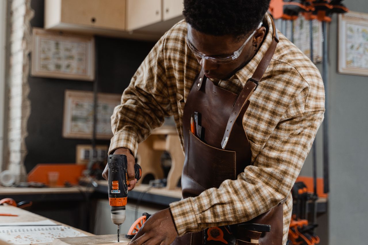 Carpenter at work
