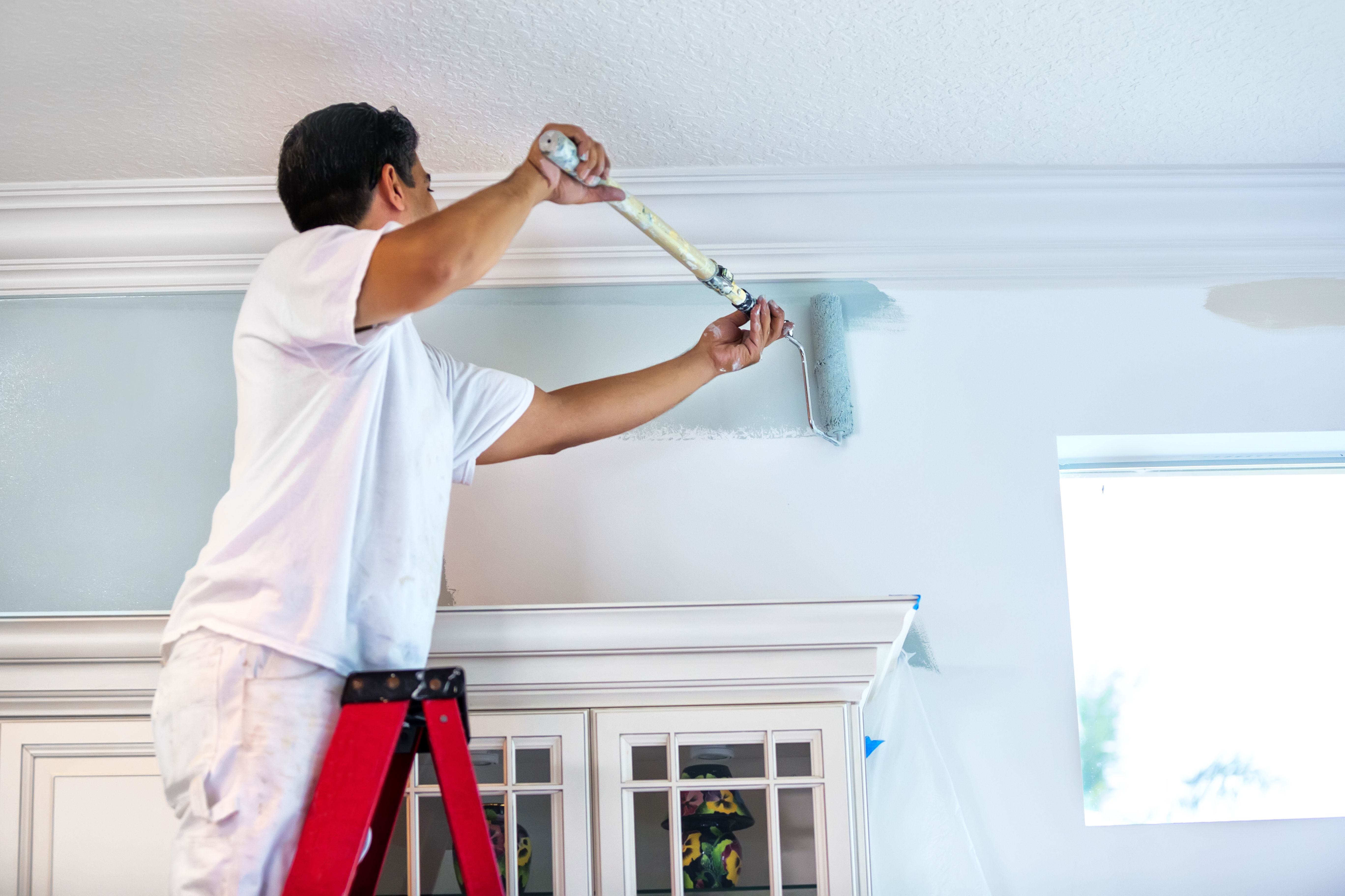 Painter at work